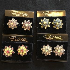 Birch Hill clip-on earrings 4 different color-ways